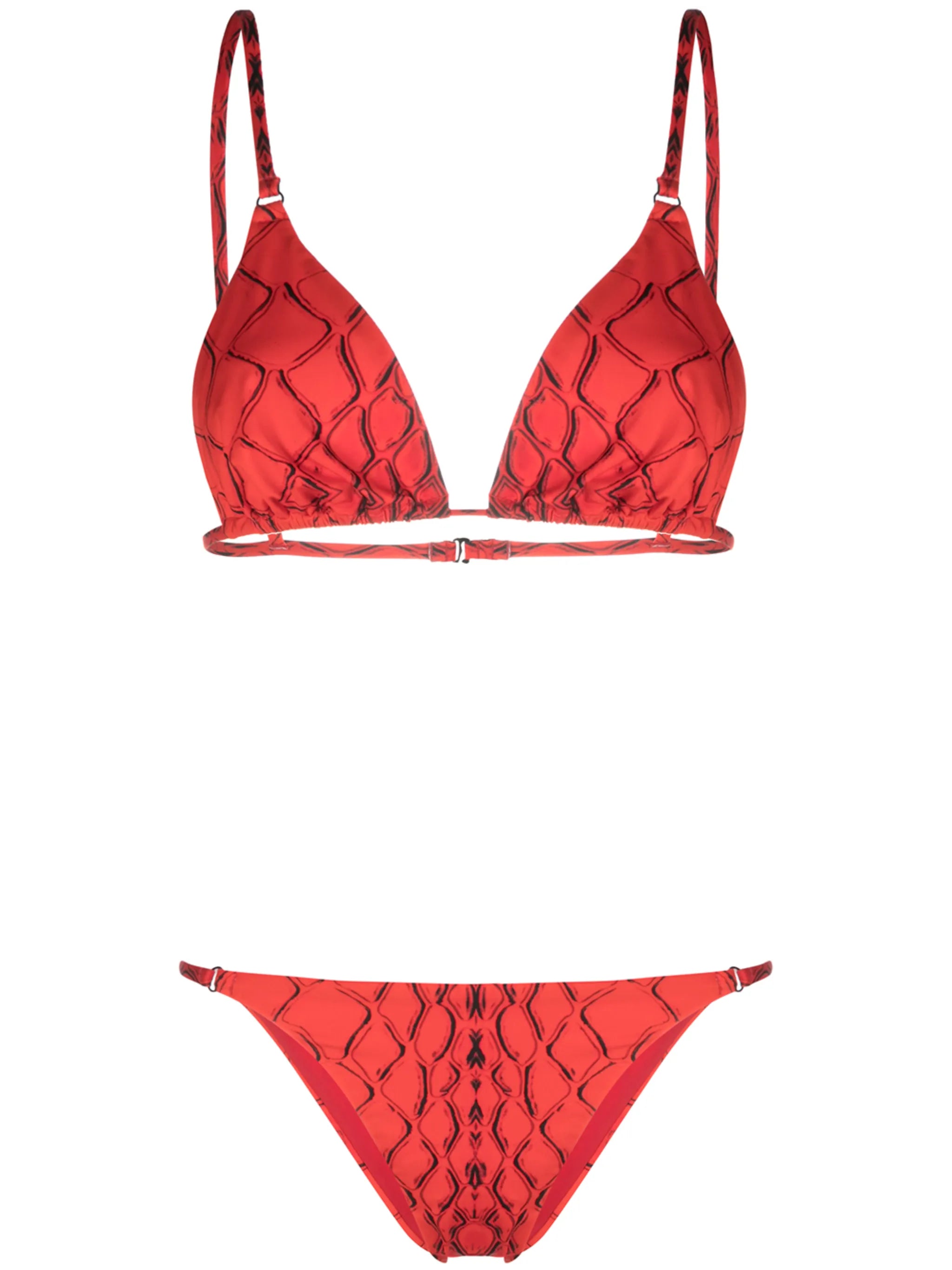 Red Snake Tanning Top & Bikini