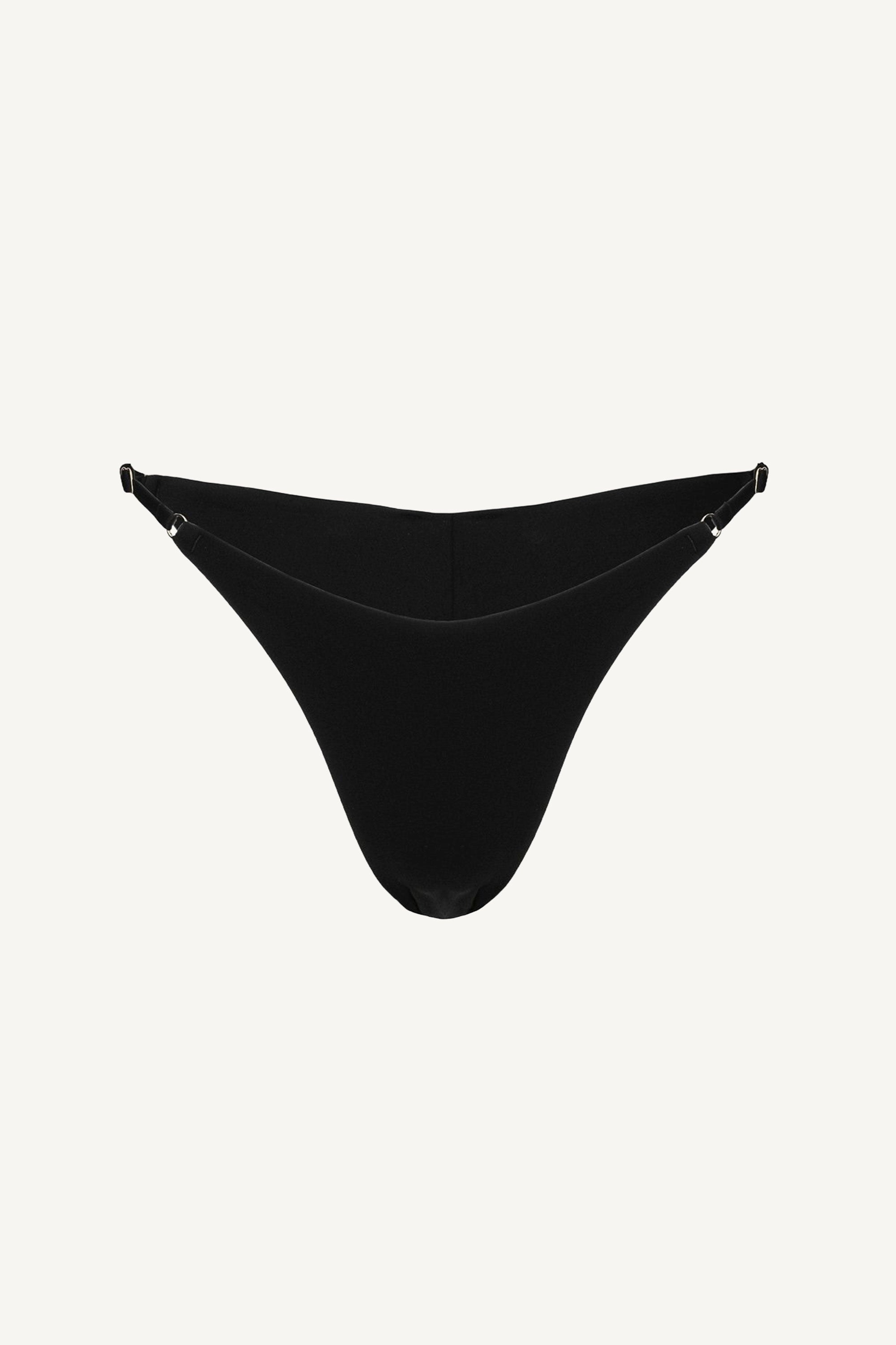 Slip de baie cu reglare pentru bronzat Negru