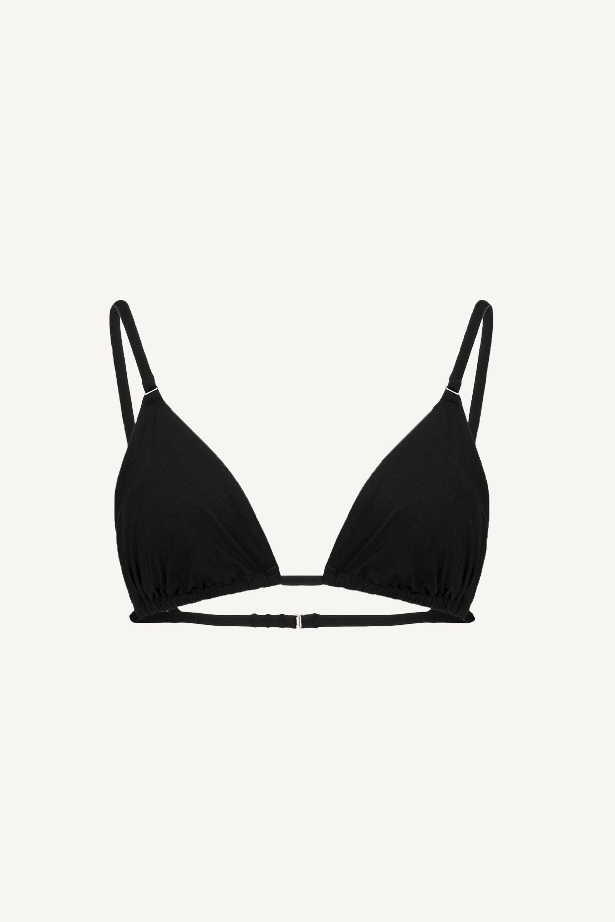 Sutien de baie triunghi pentru bronzat Negru