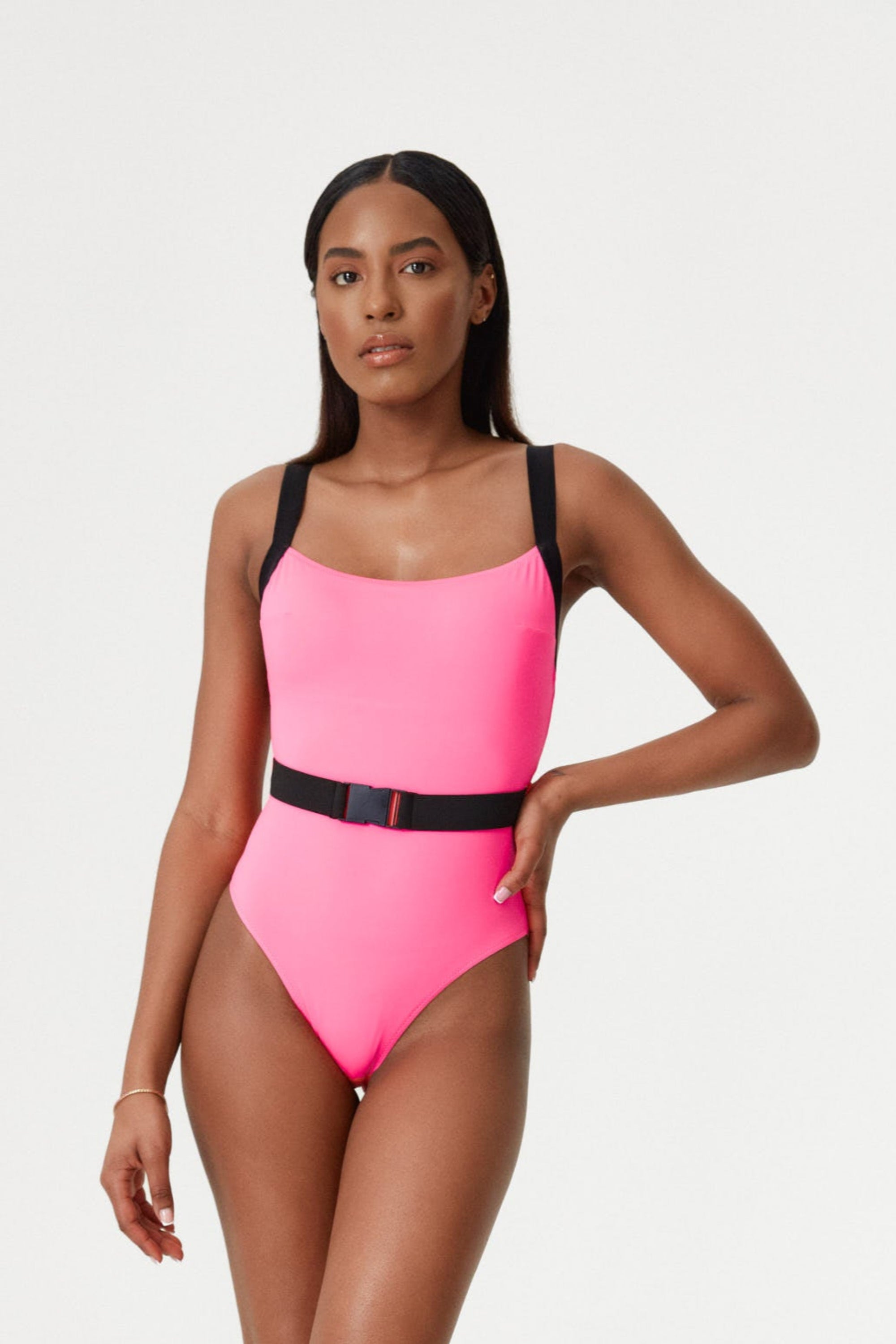 Neon Pink Miami One Piece