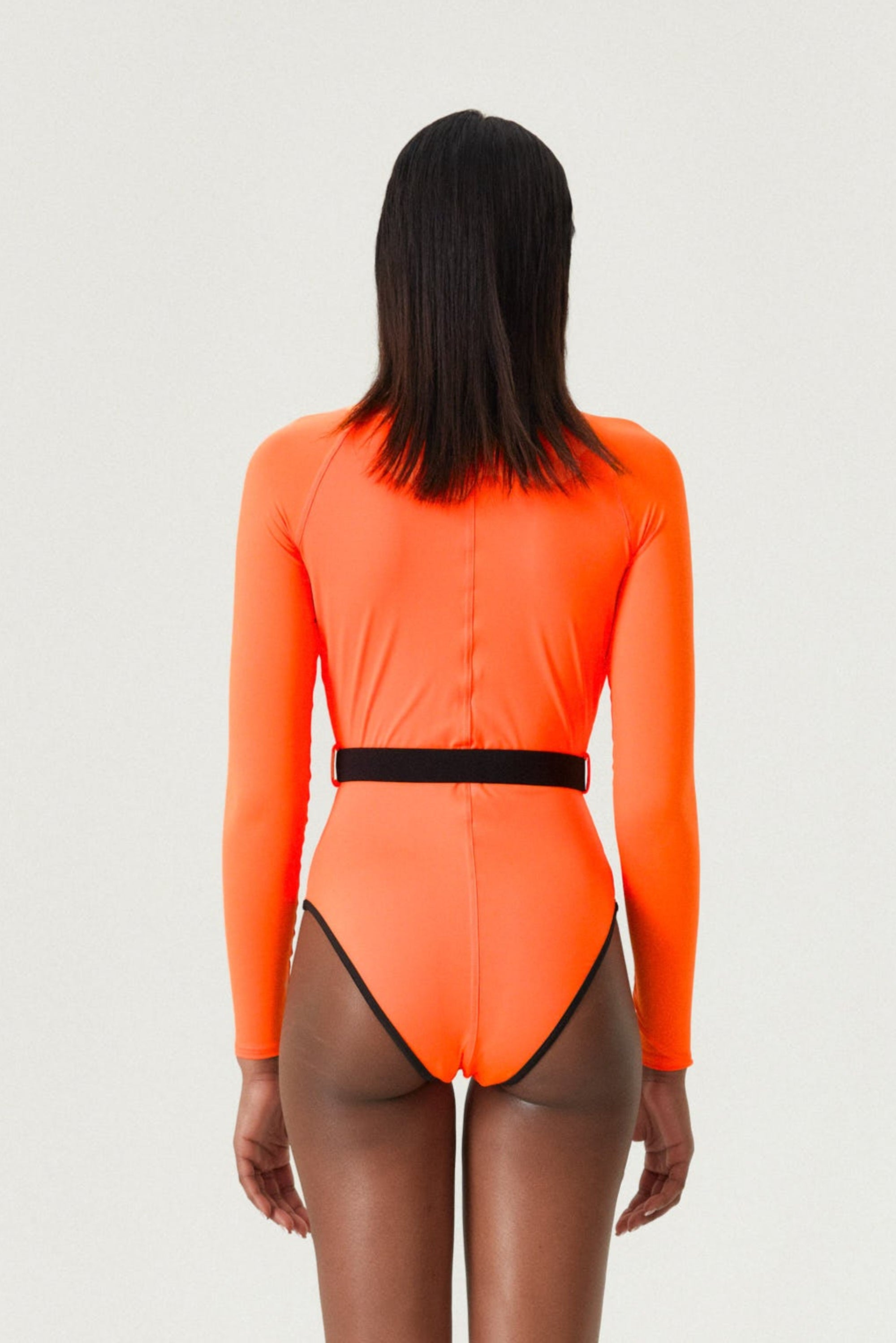 Surf-Up Neon Orange One Piece