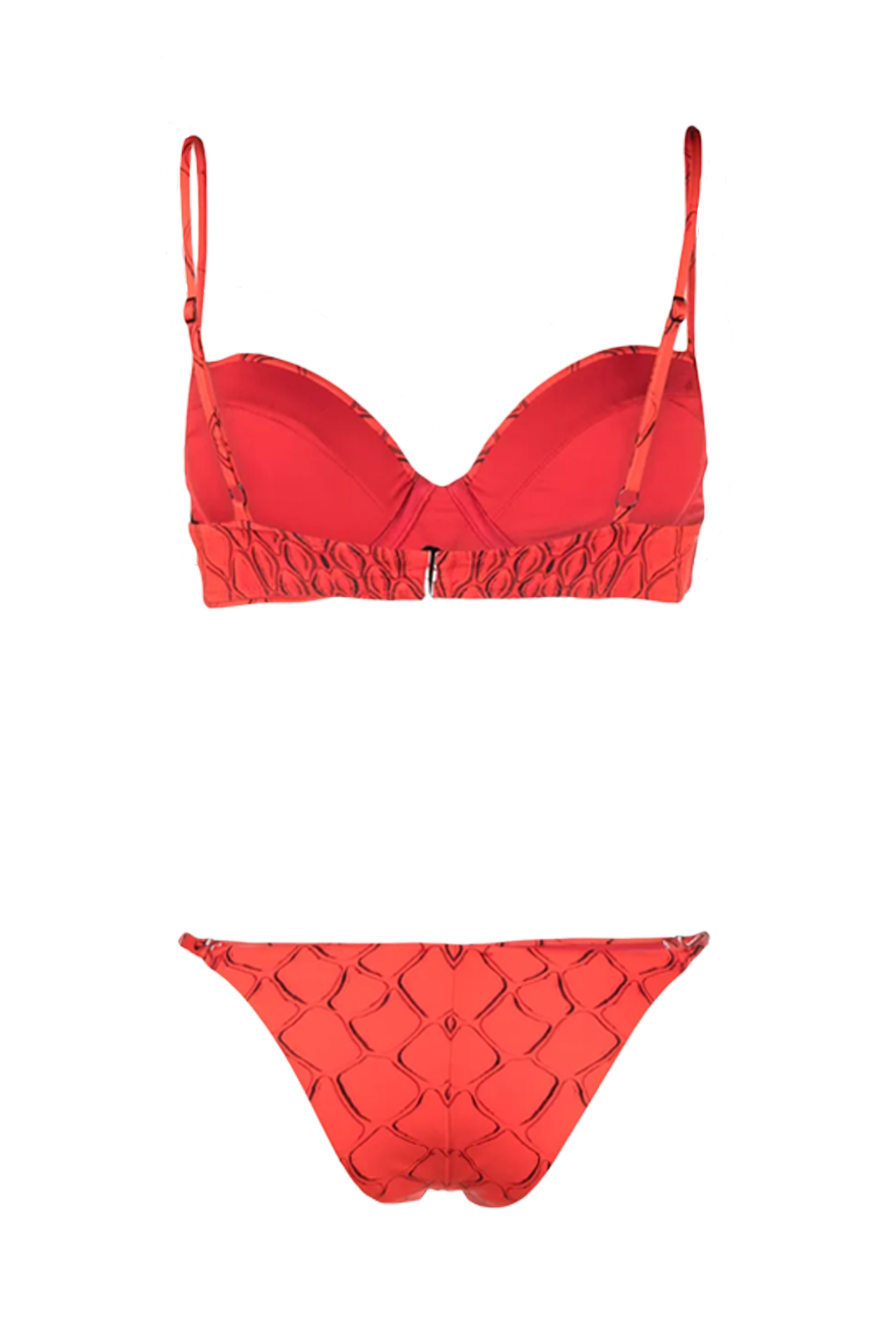 Sutien Push-Up Red Snake & Bikini
