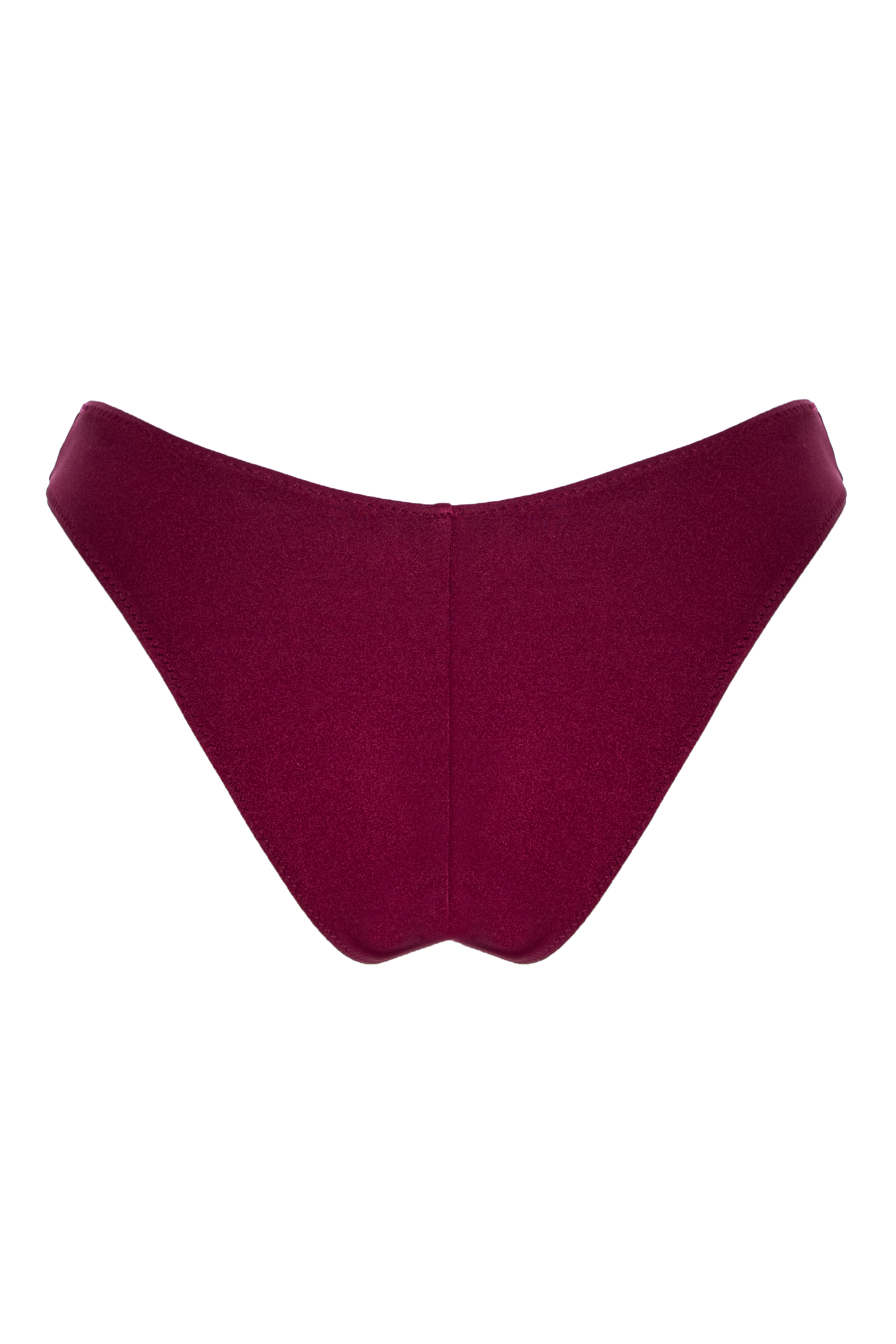 Burgundy V-Cut Bottom