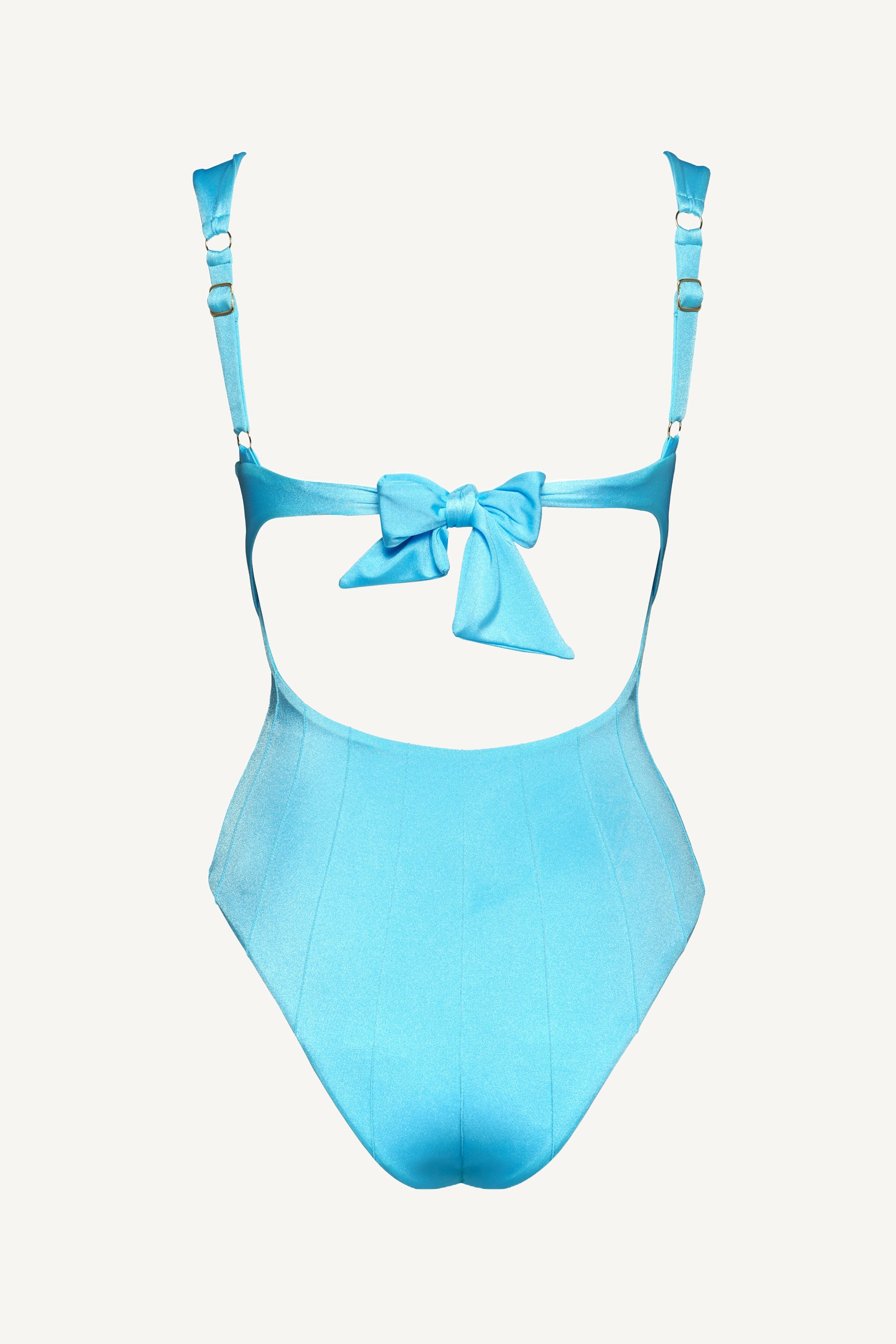 Baby Blue Coquillage Balconette One Piece