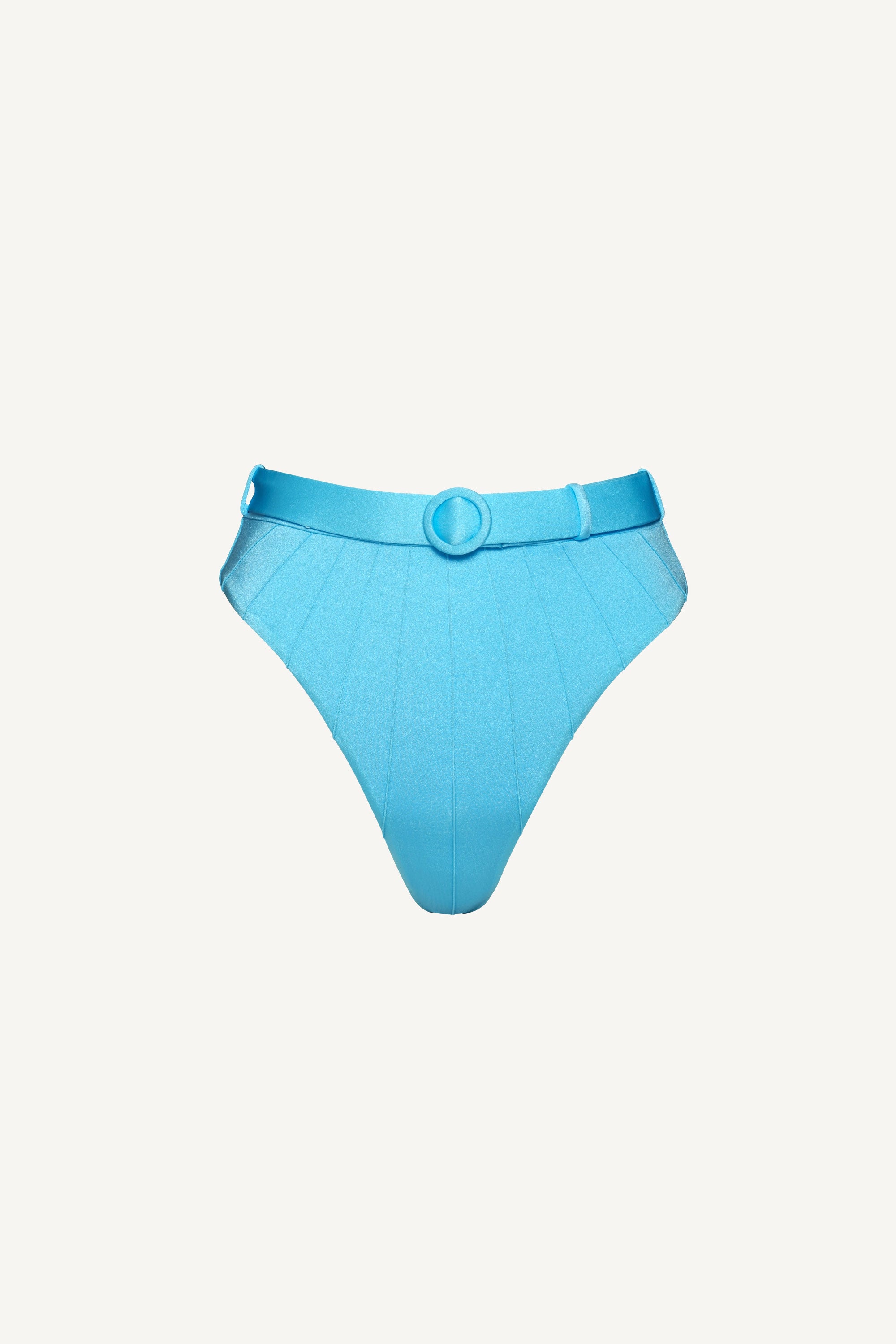 Baby Blue Coquillage High Waist Bikini Bottom