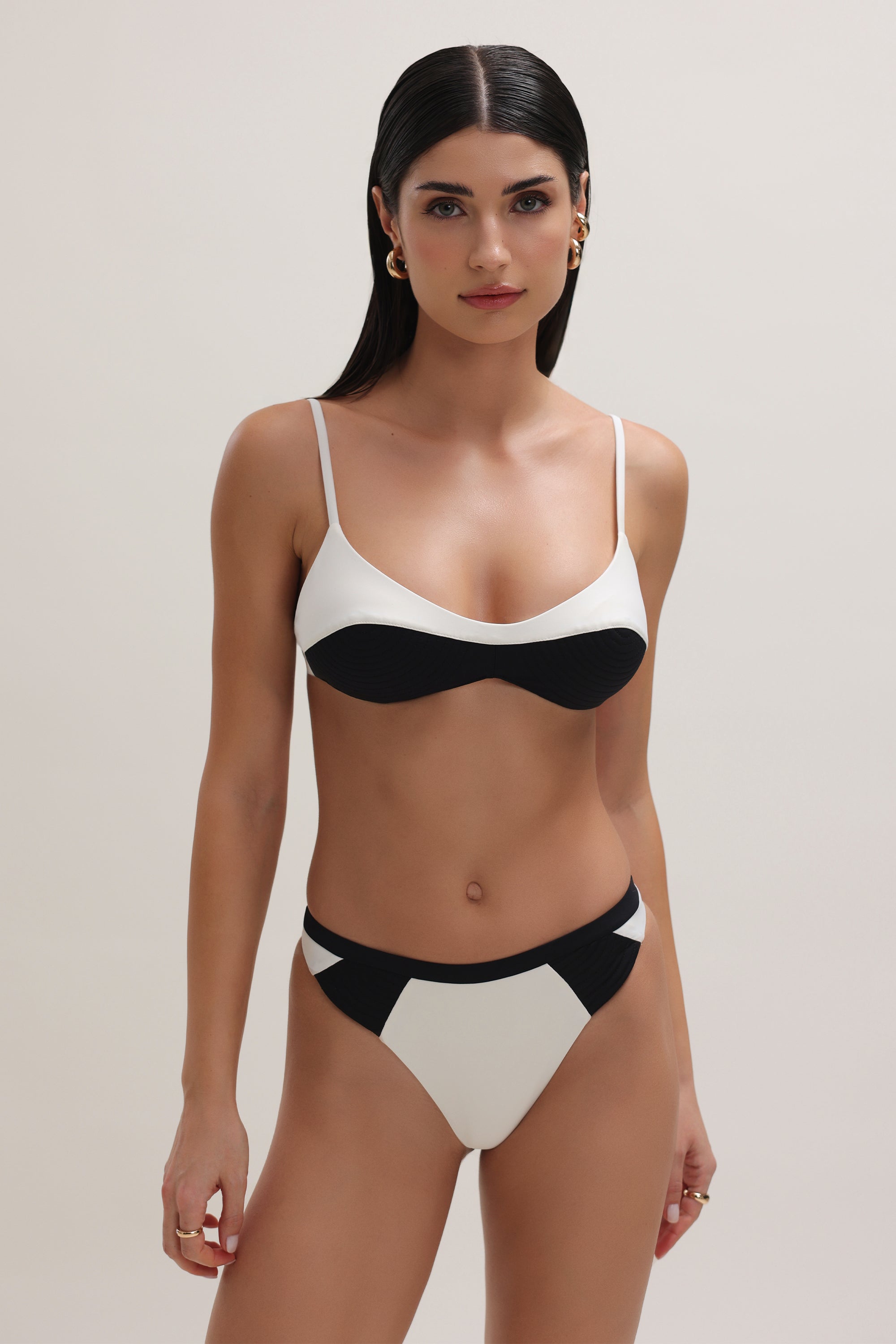 Elise Scoop Neck Top Ivory