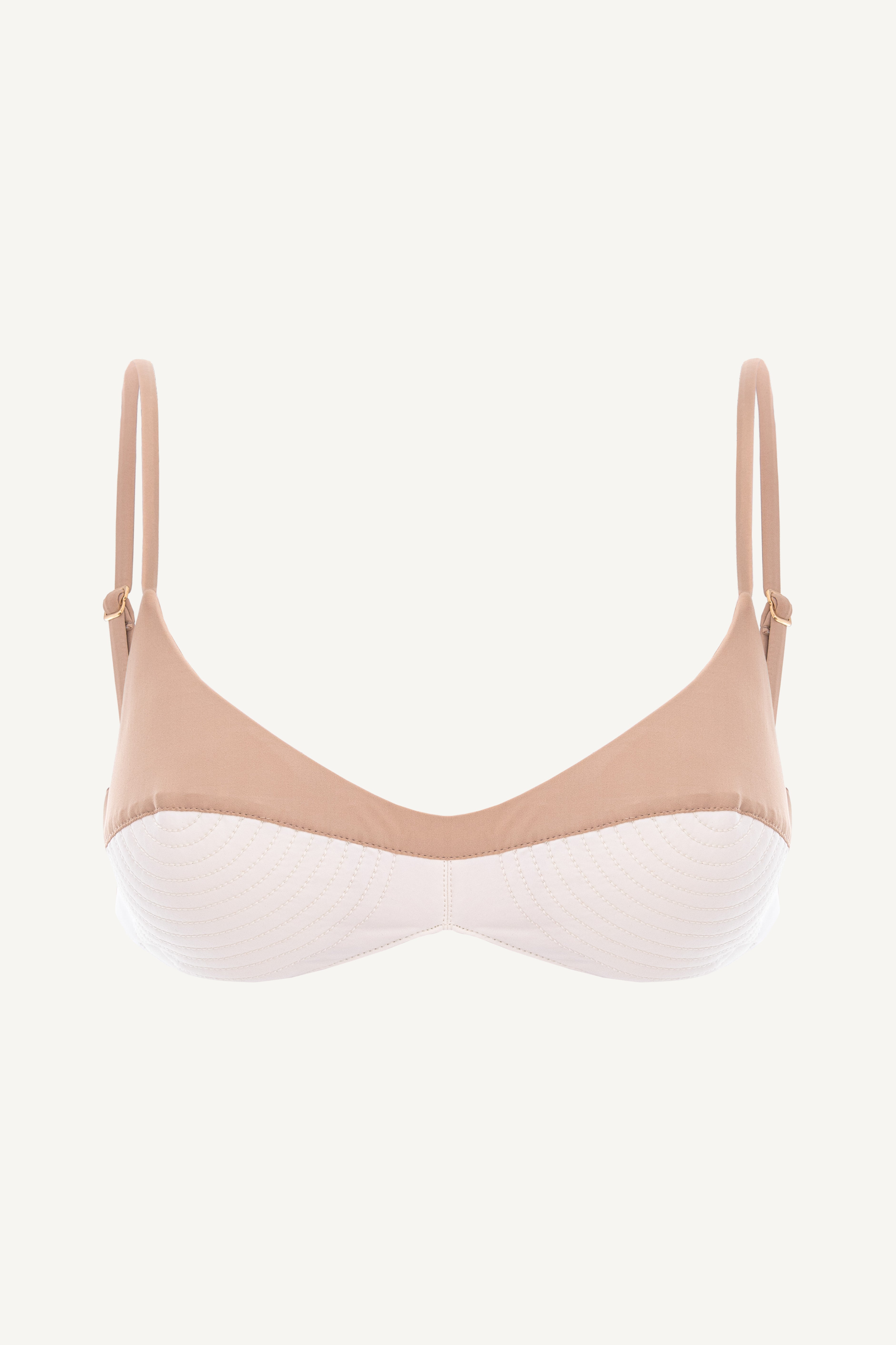 Elise Scoop Neck Top Nude