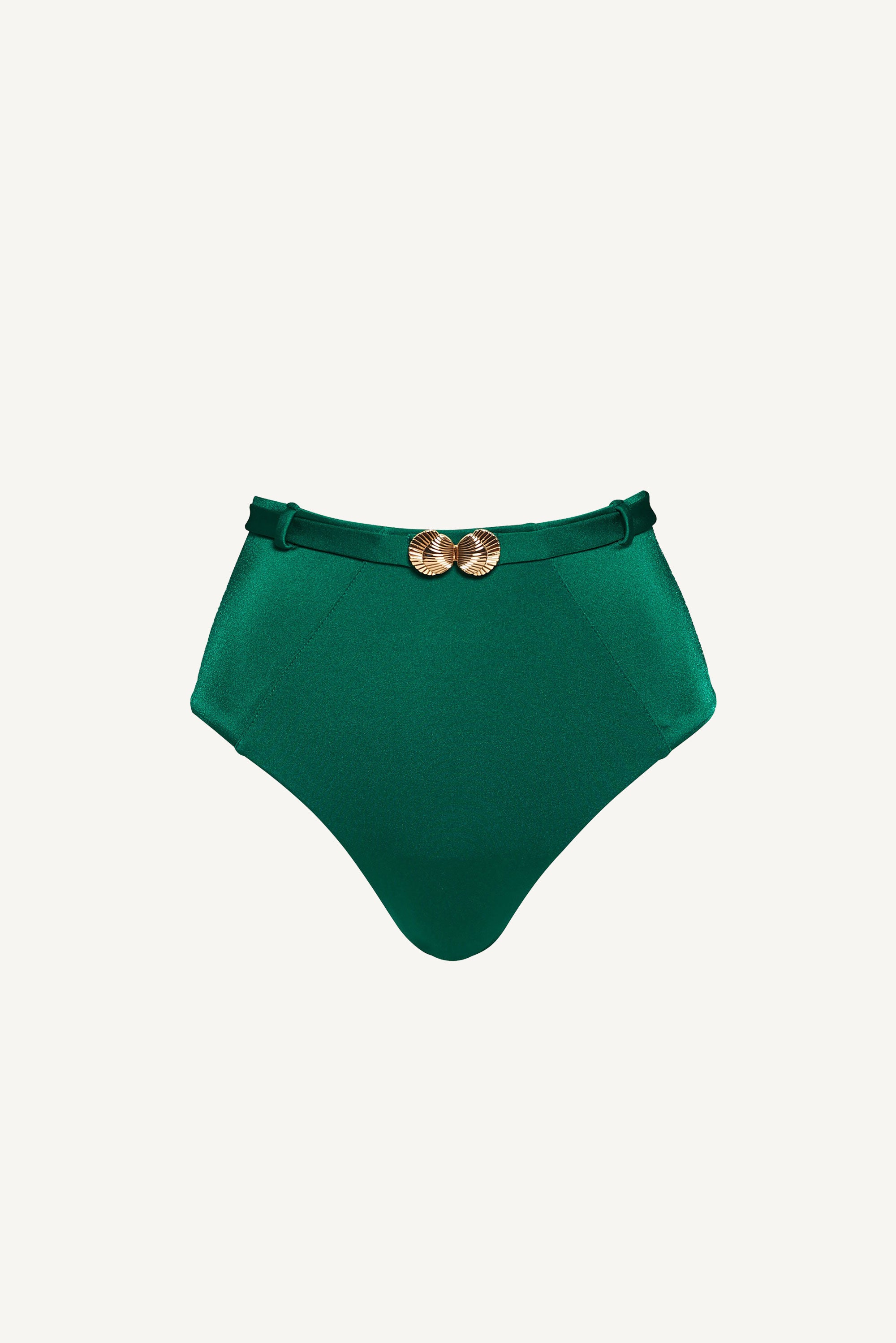 Emerald Green Classic High Waist Bottom