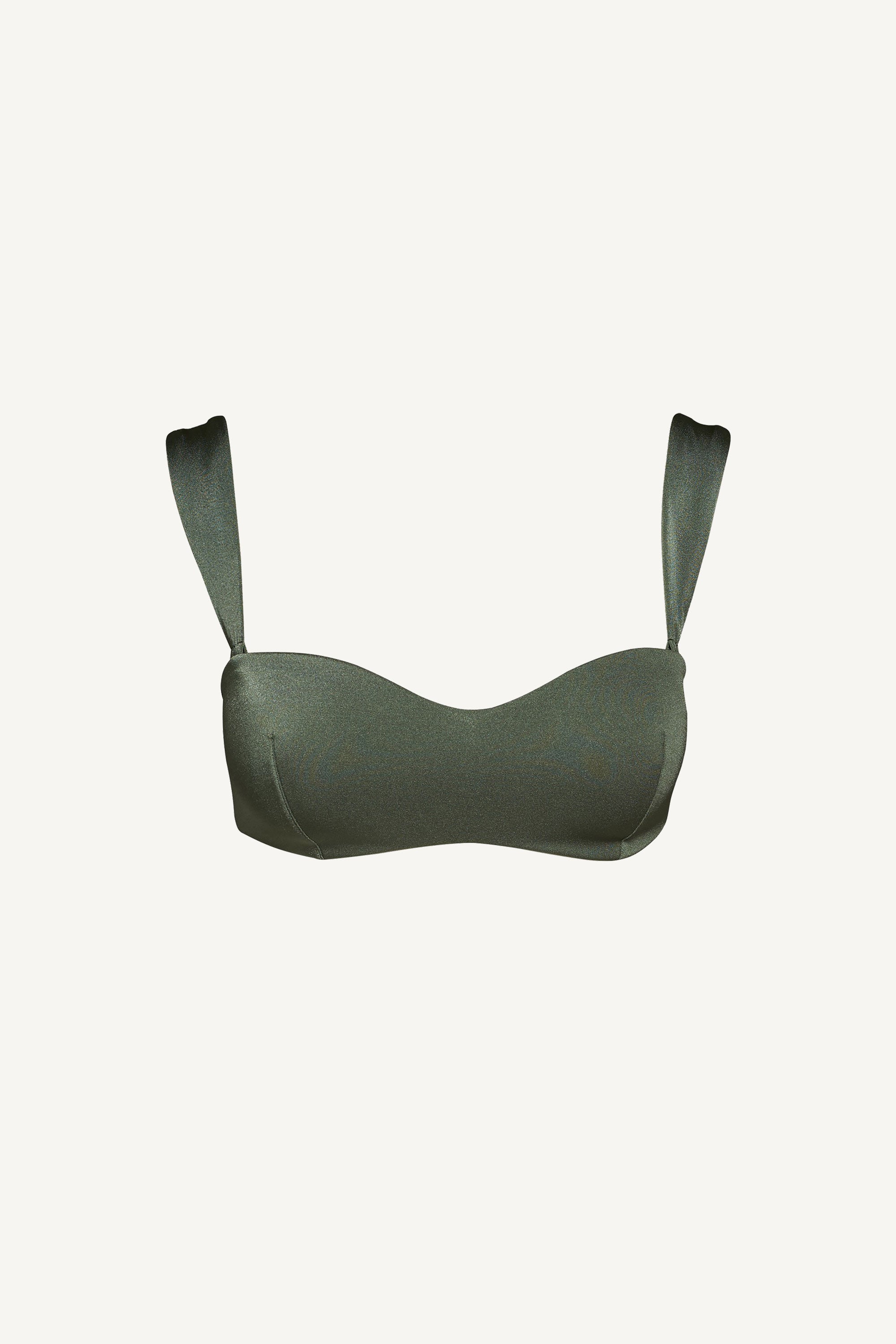 Green Smoke Bandeau Top