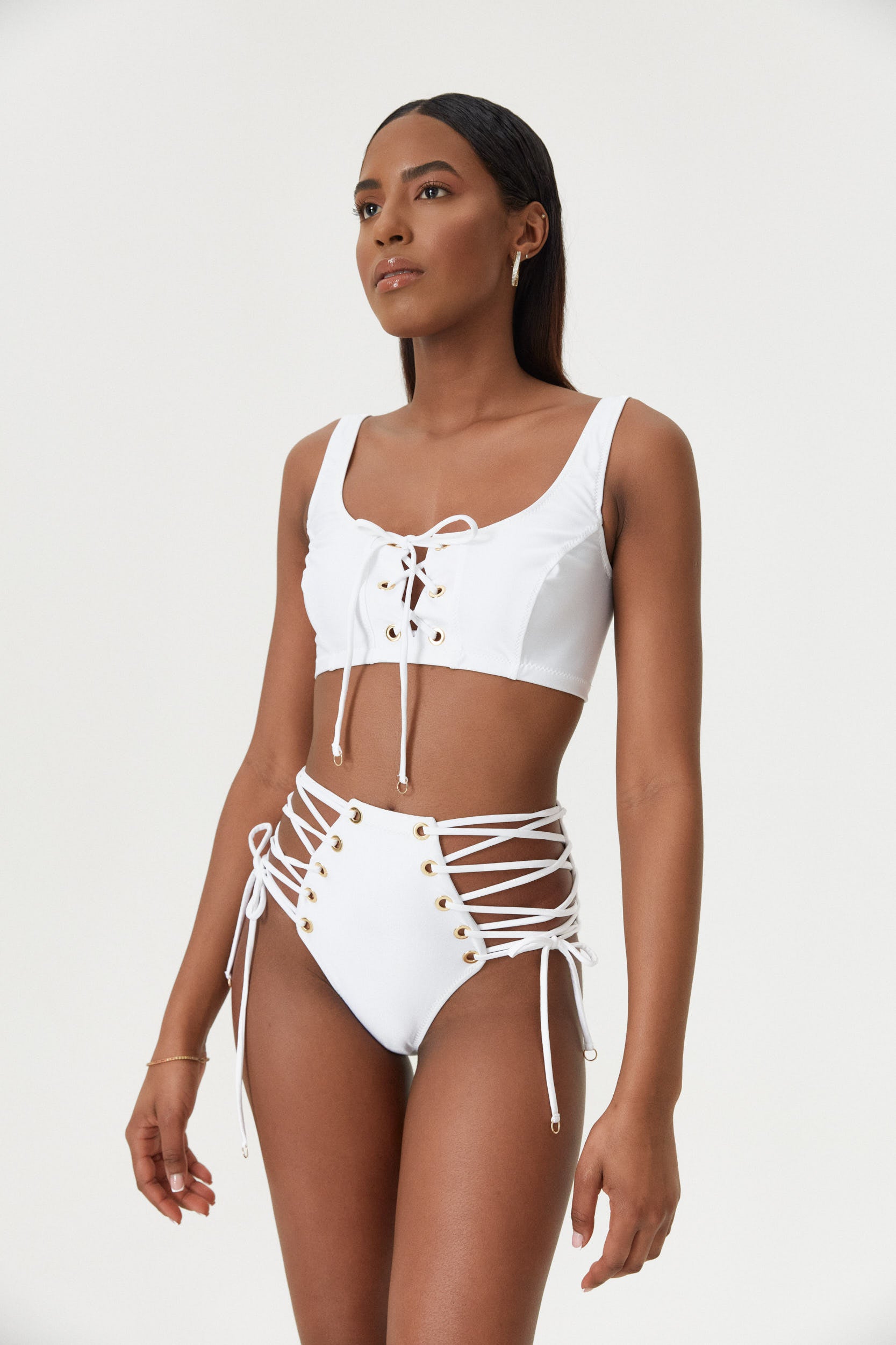 Moonstone Tie Side High Waist Bottom