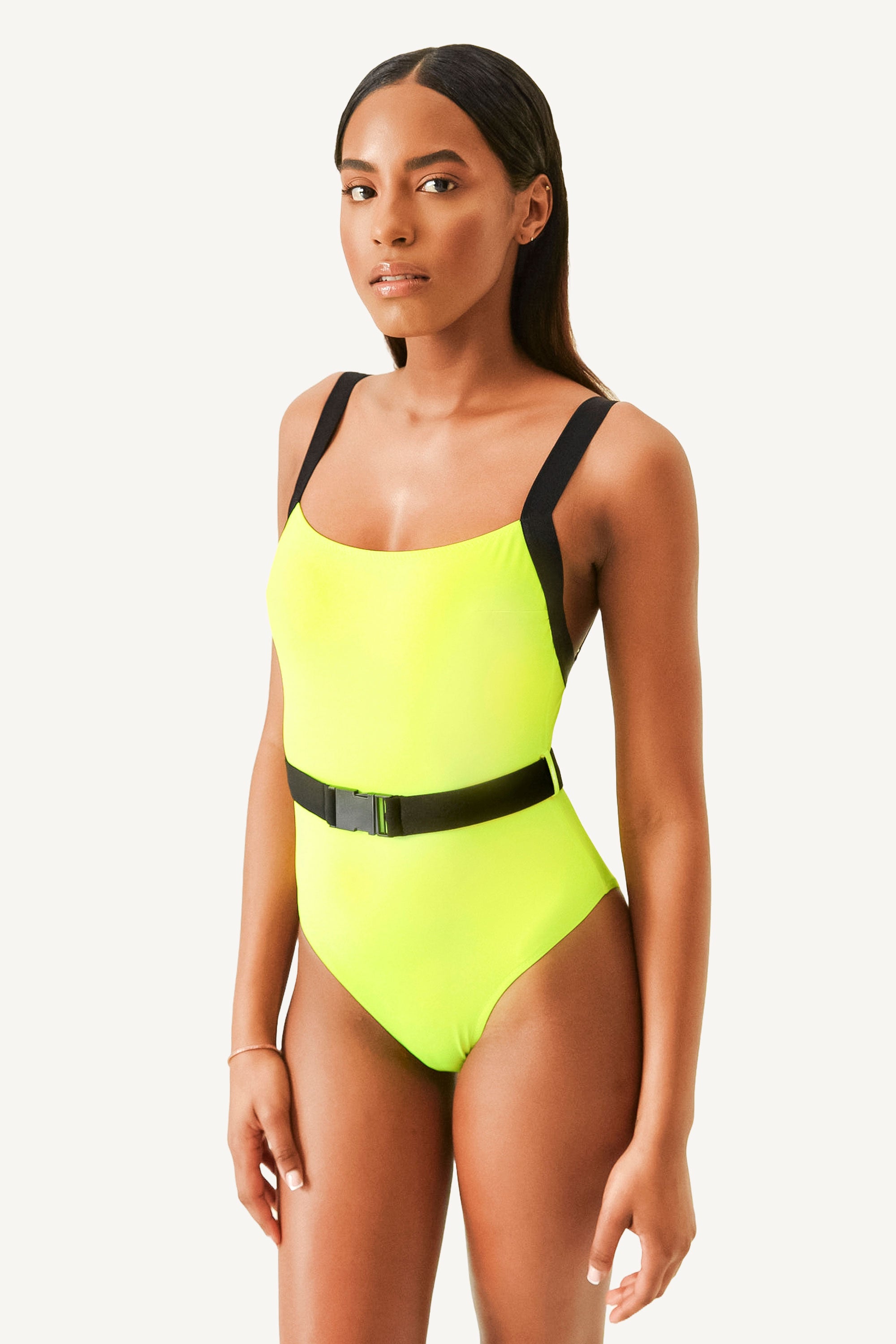 Neon Yellow Miami One Piece