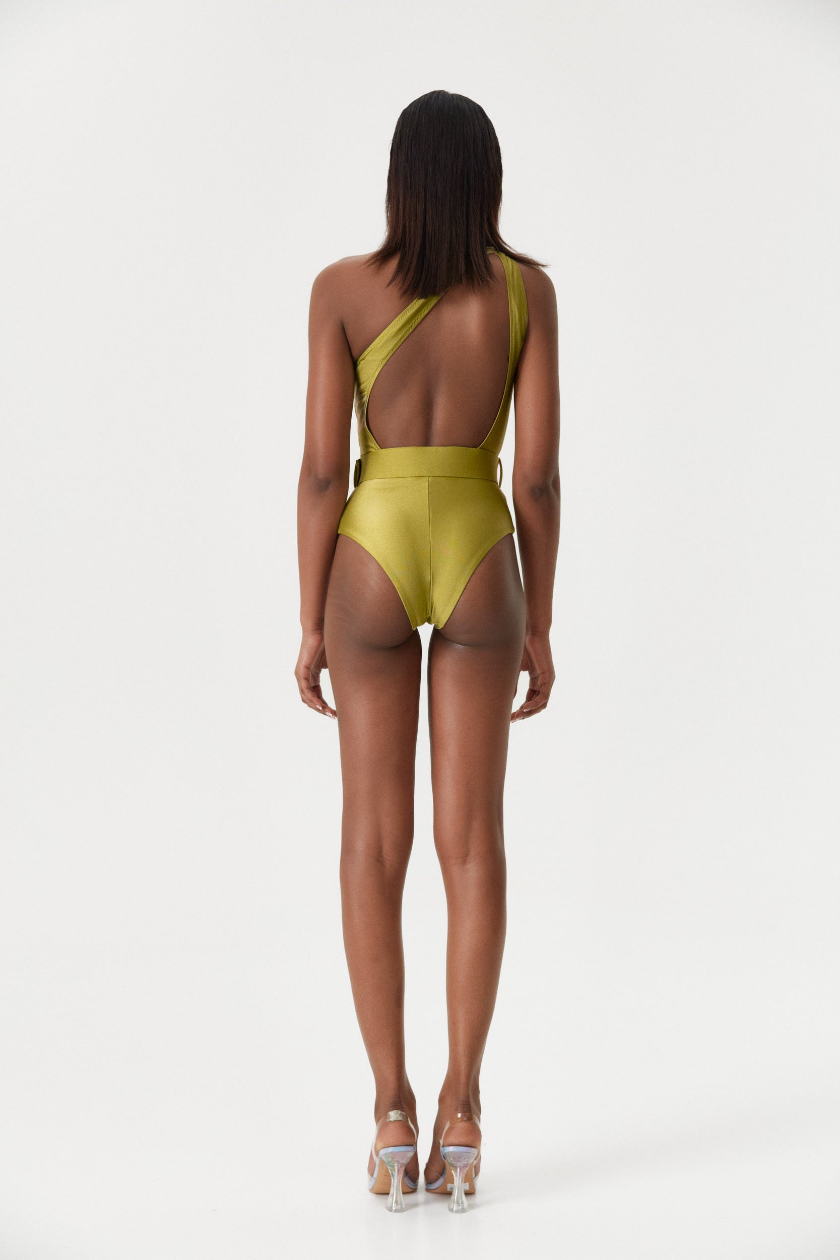 Peridot One-Shoulder Swimsuit