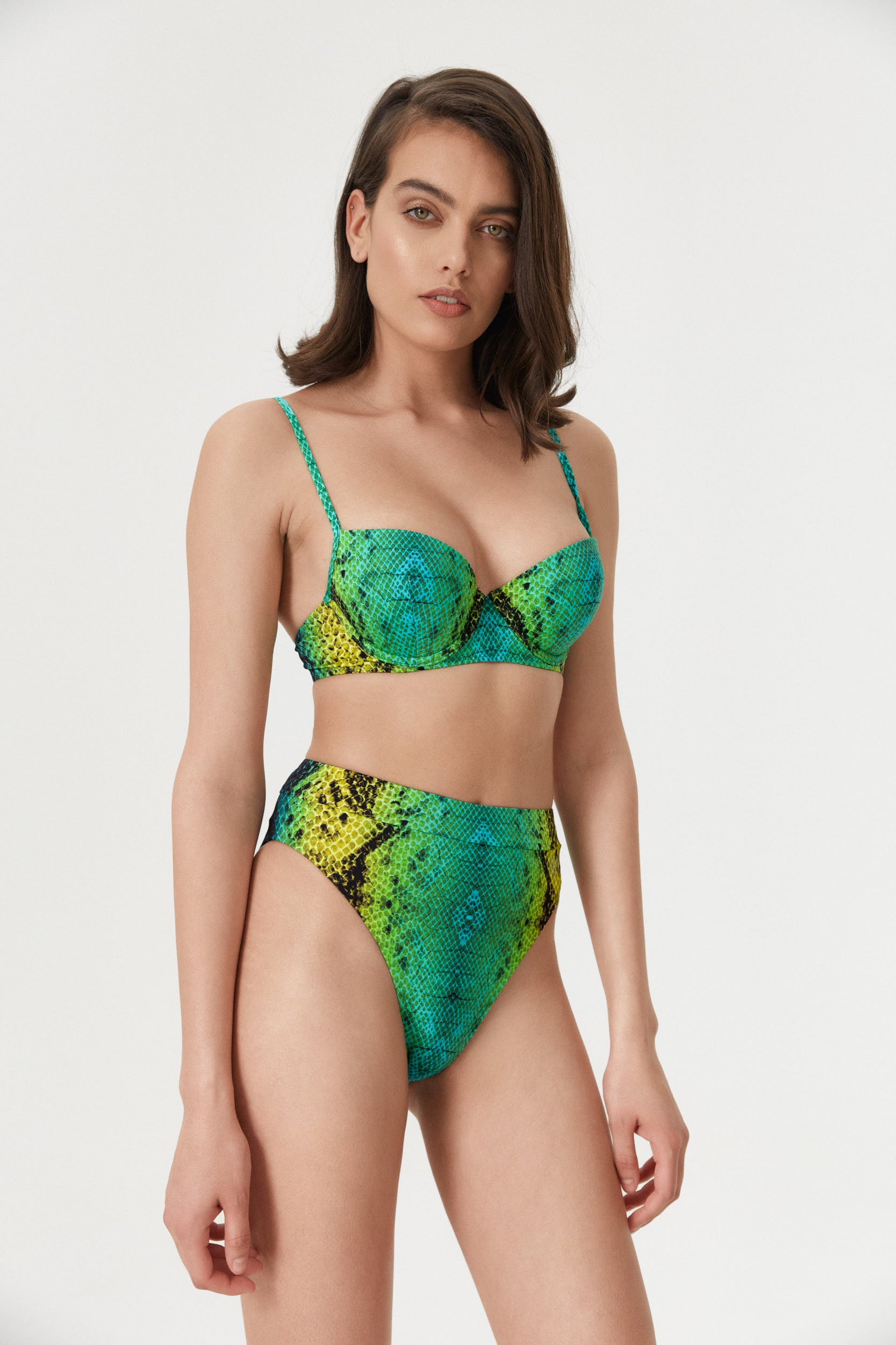 Green Snake Underwire Top