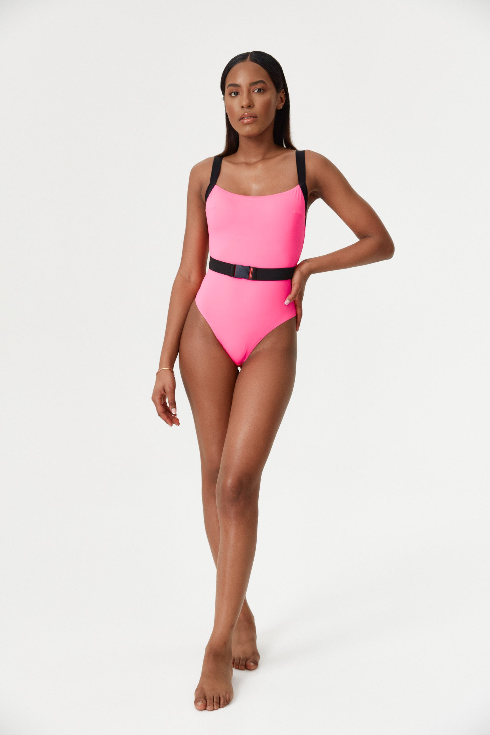 Neon Pink Miami One Piece