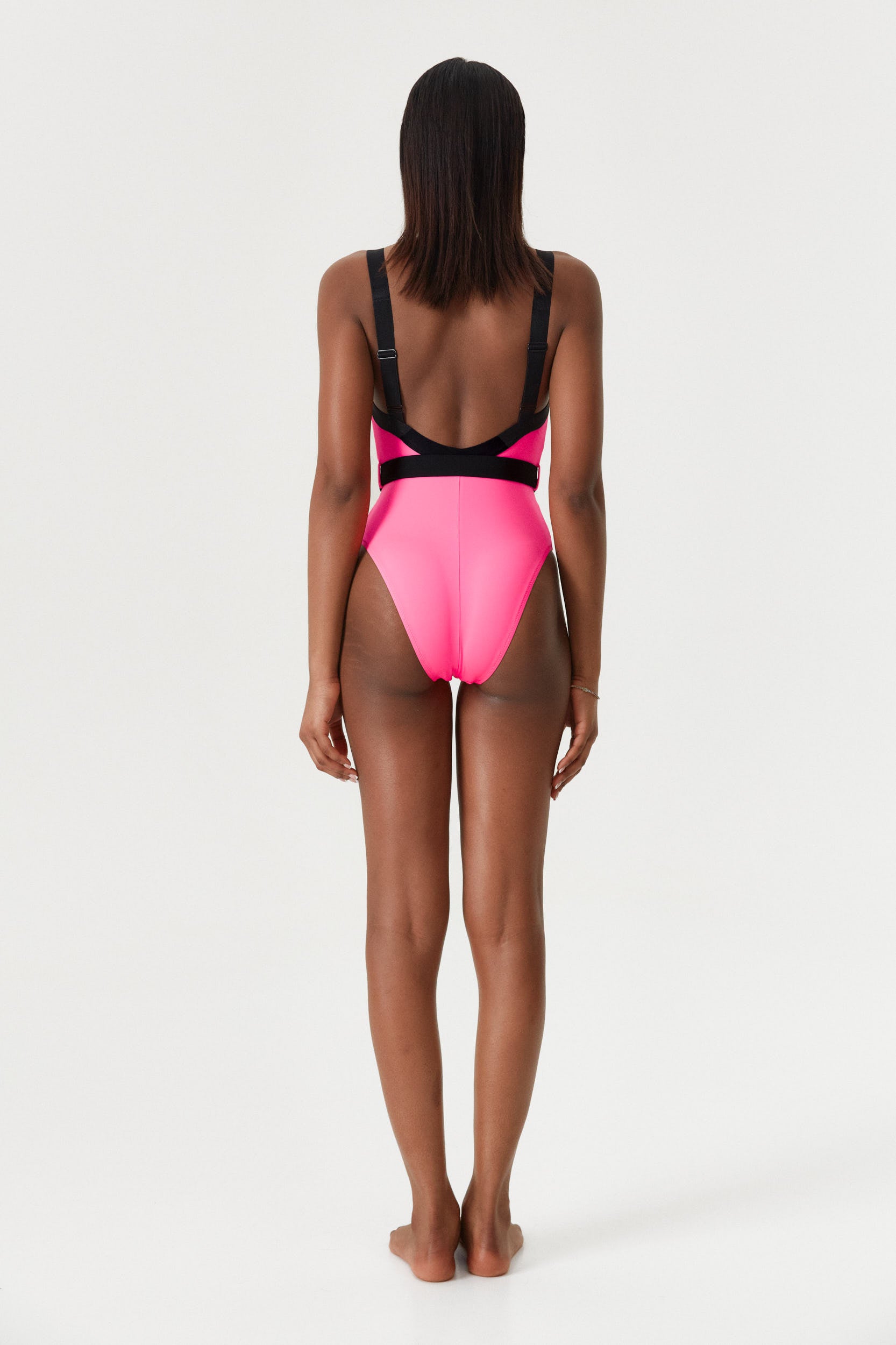 Neon Pink Miami One Piece