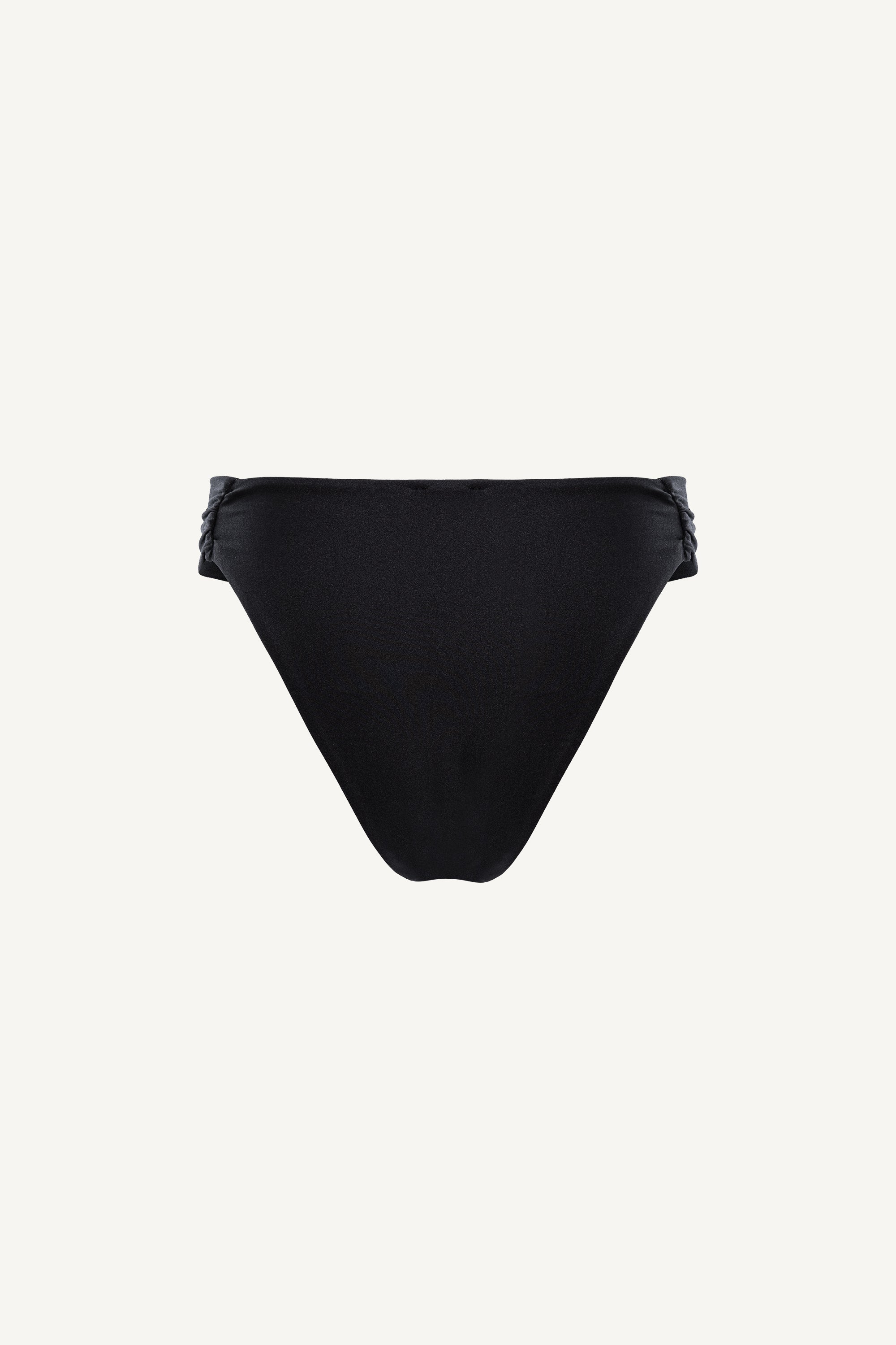 Onyx Brazilian Ruched Bottom