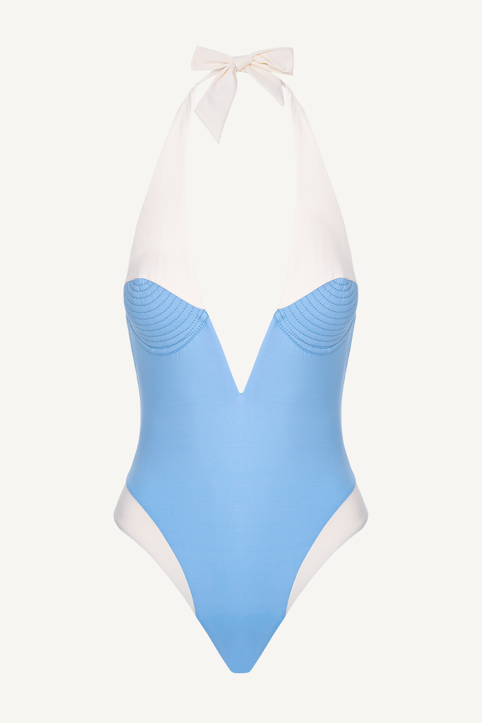 Sienna V One Piece Sky Blue