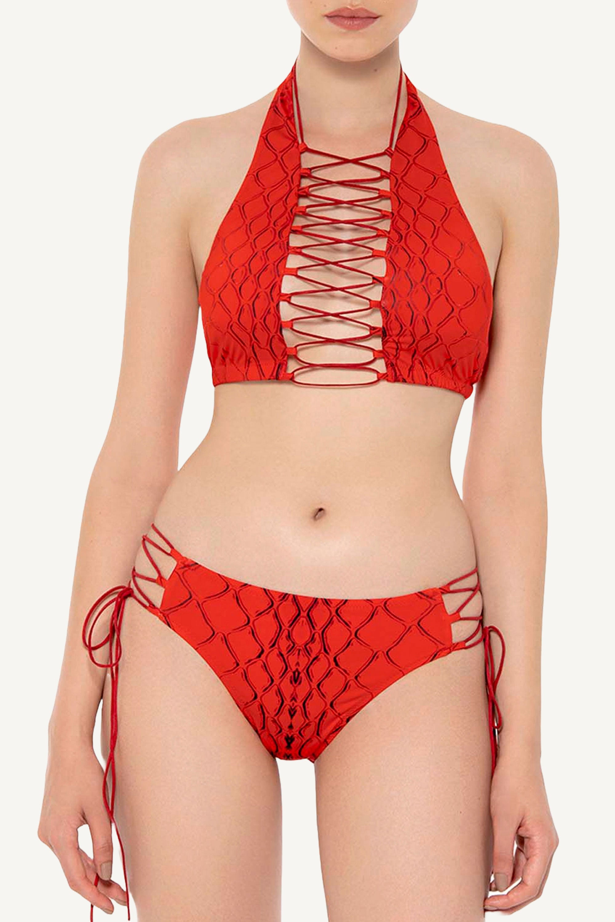 Red Snake Addicted Top