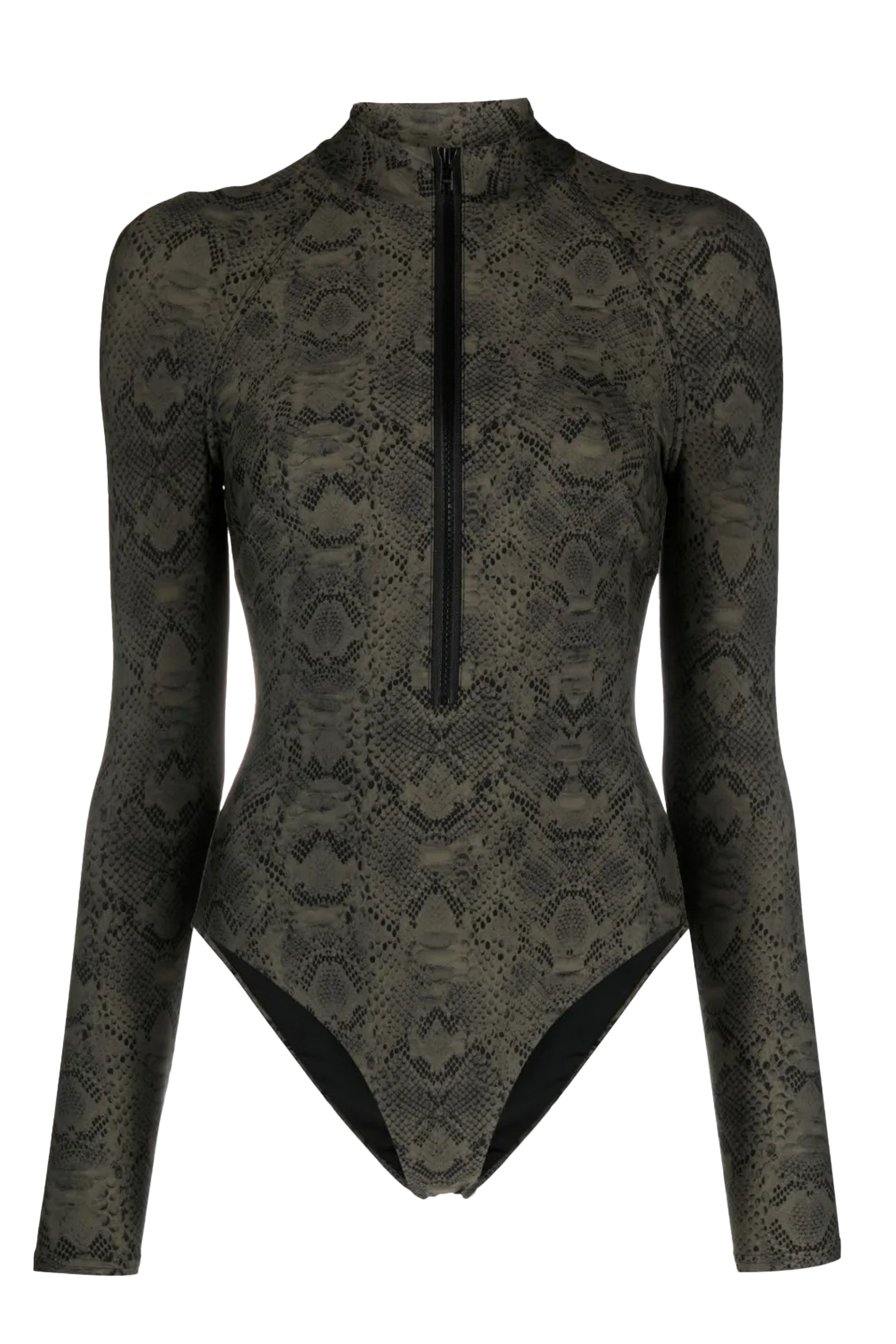 Costumul de baie întreg Surf-Up Șarpe Khaki