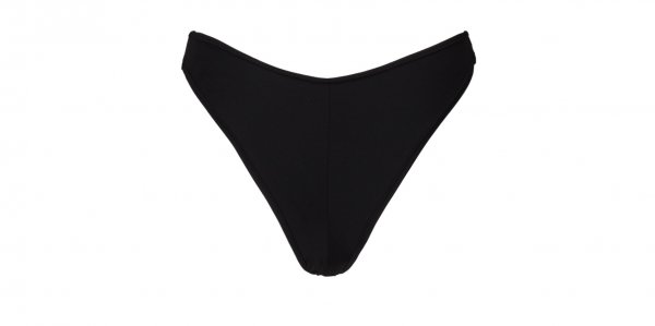 Black One-Tone V-shape Bikini