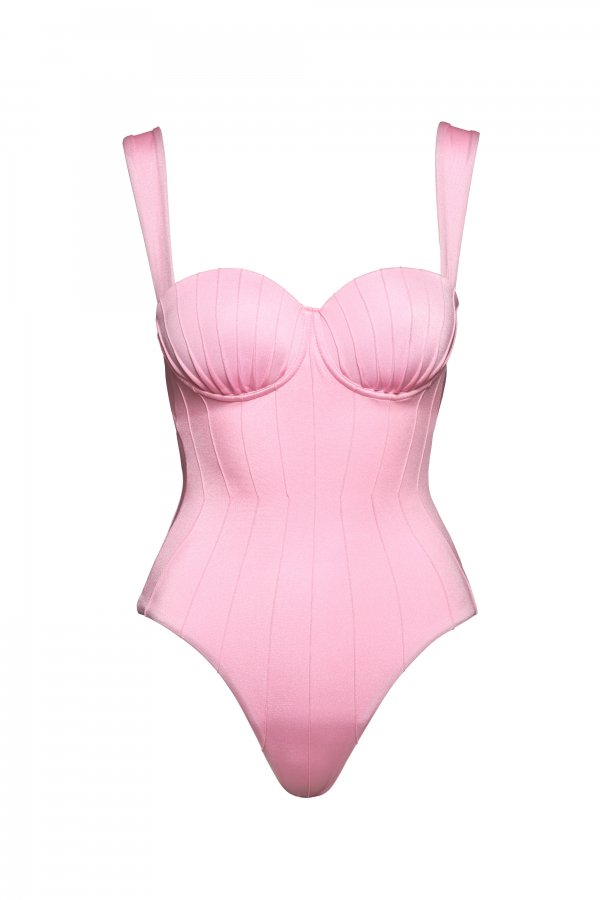 Pink Dreams Coquillage Balconette One Piece