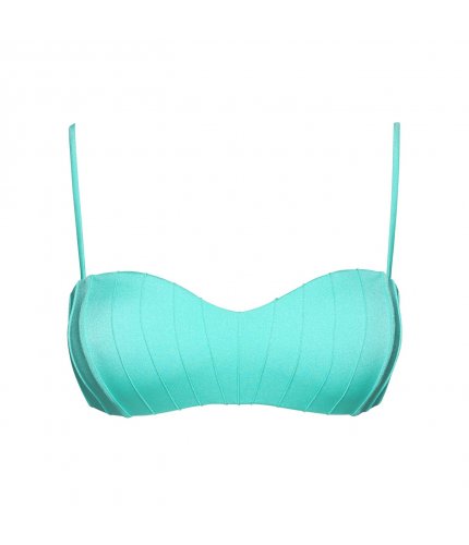 Turquoise Coquillage Bandeau Top