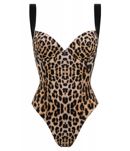 LEOPARD PUSHUP ONE PIECE